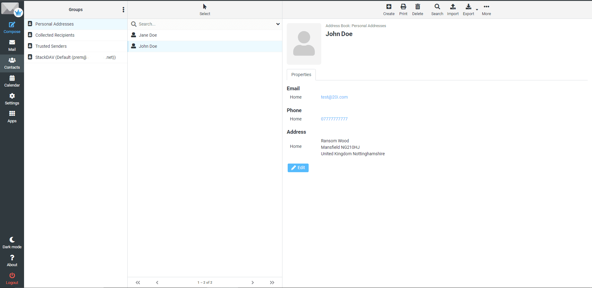 Premium-Mail-contacts